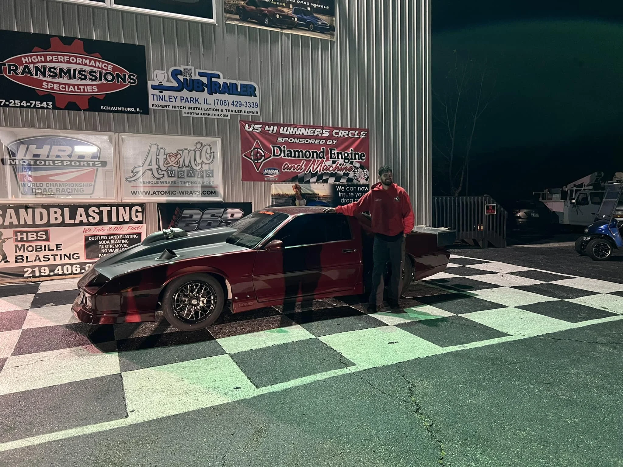 Drag-and-Drive Competitors Stefanski, Schweizer and Manuel Pick Up